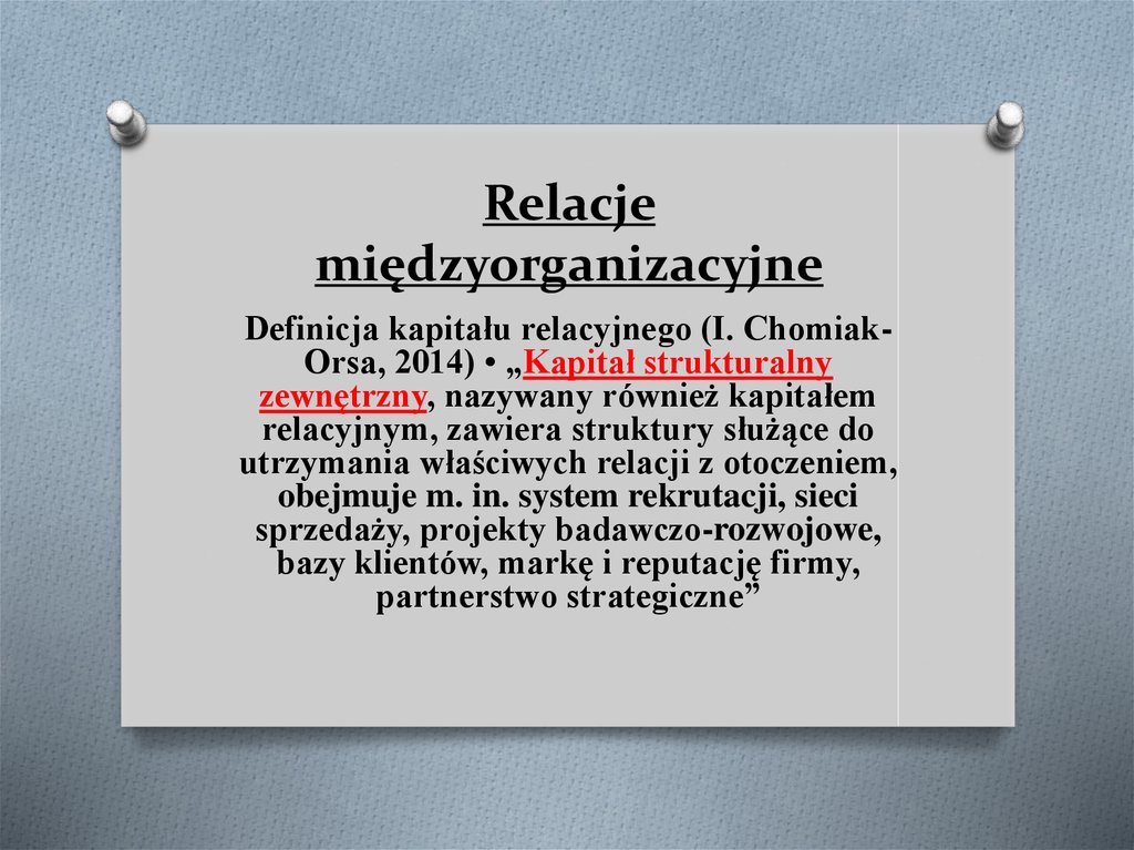 Relacje międzyorganizacyjne