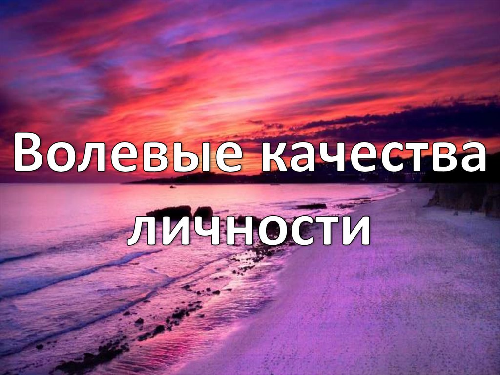 Волевые качества личности