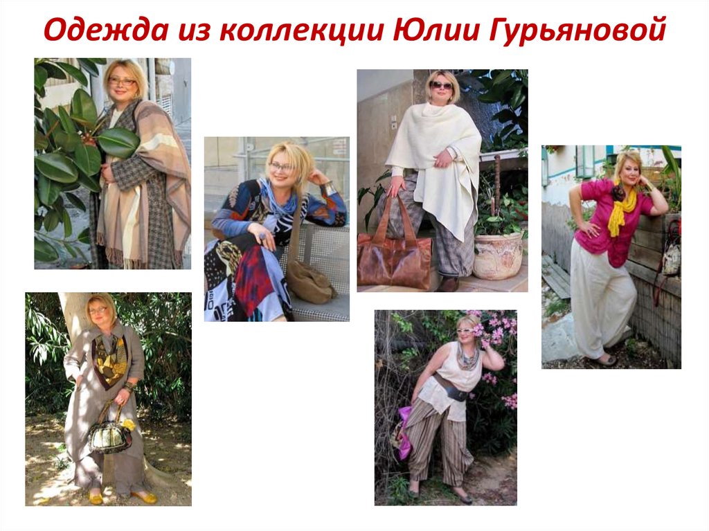 Одежда из коллекции Юлии Гурьяновой