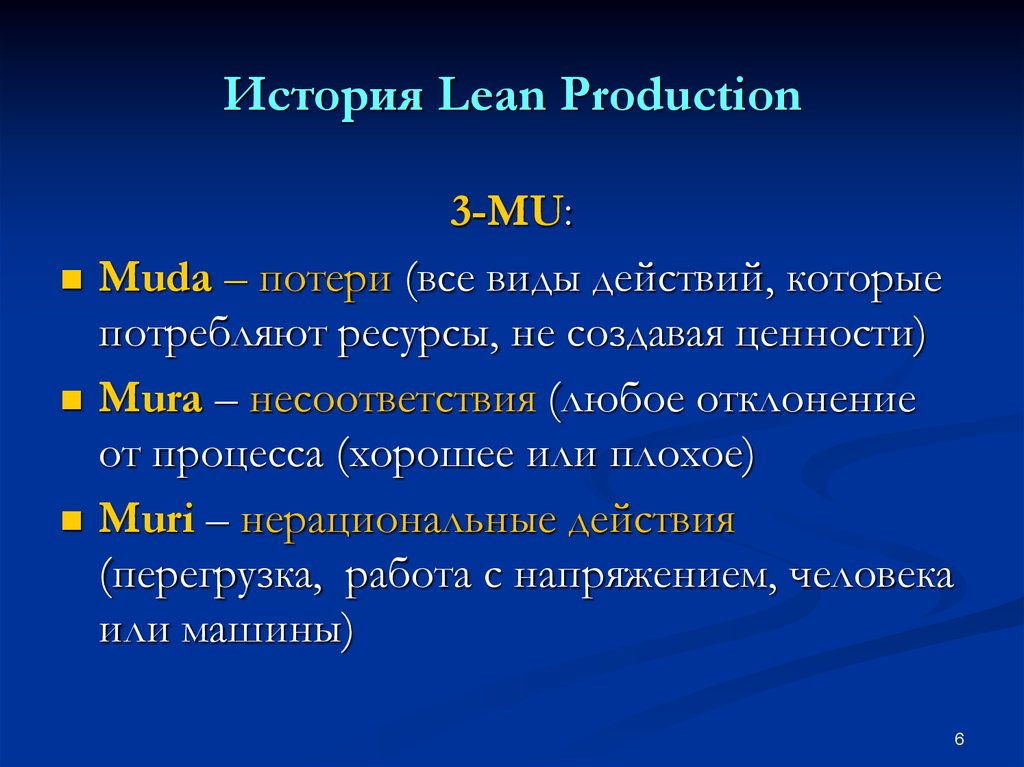 История Lean Production.