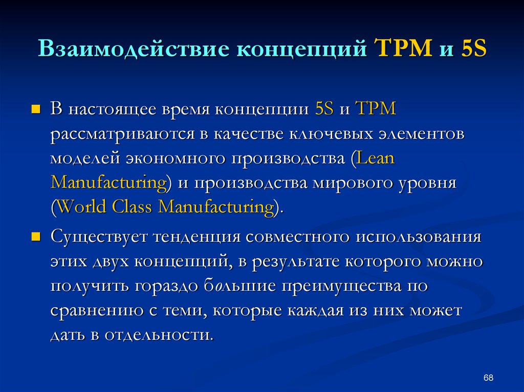 Концепция TPM. Понятие взаимодействие. Концепция 5с. Концептуальное взаимодействие.