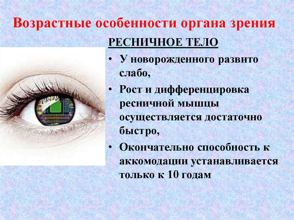 Какие особенности нашего зрения положены в основу формирования изображения