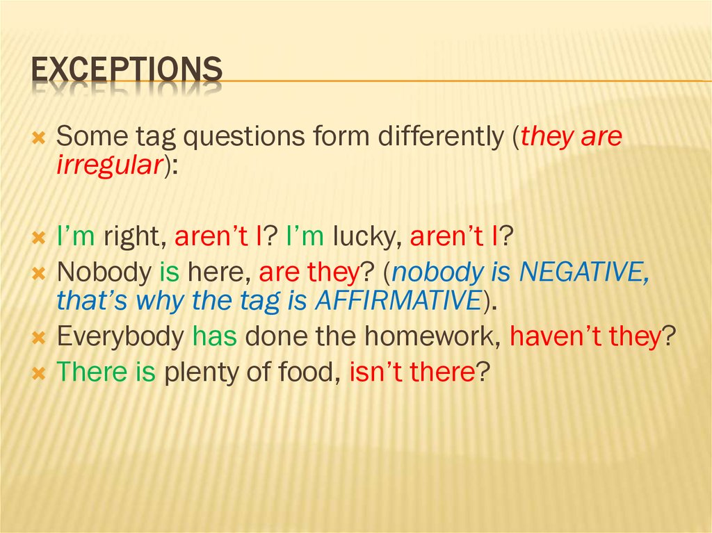 Question tags презентация