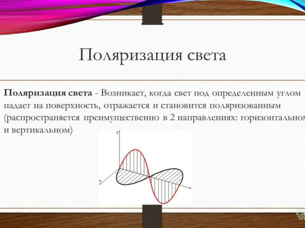 Поперечность световых волн поляризация света презентация 11 класс