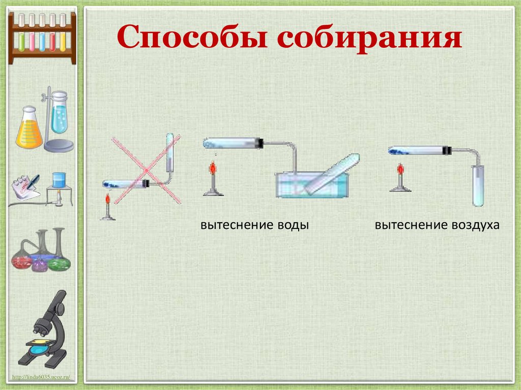 Кислород собирают вытеснением воздуха. Собирание водорода методом вытеснения воды рисунок. Собирание кислорода методом вытеснения воды. Способы собирания воздуха. Собирание кислорода вытеснением воздуха.