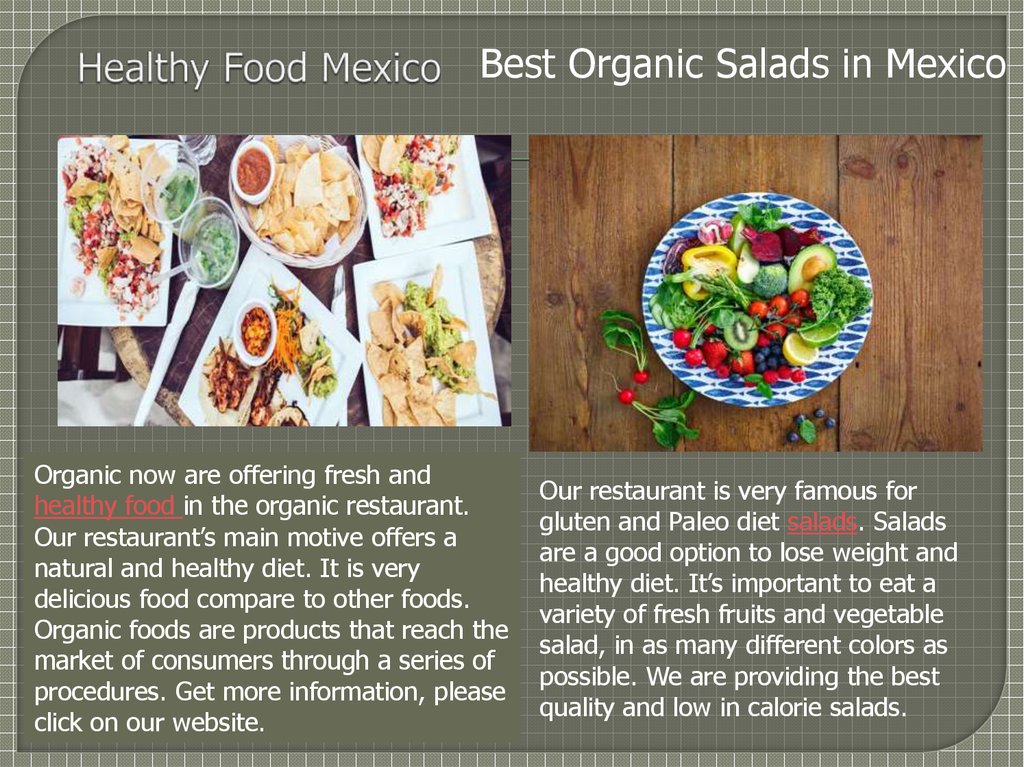 Healthy Food Mexico
