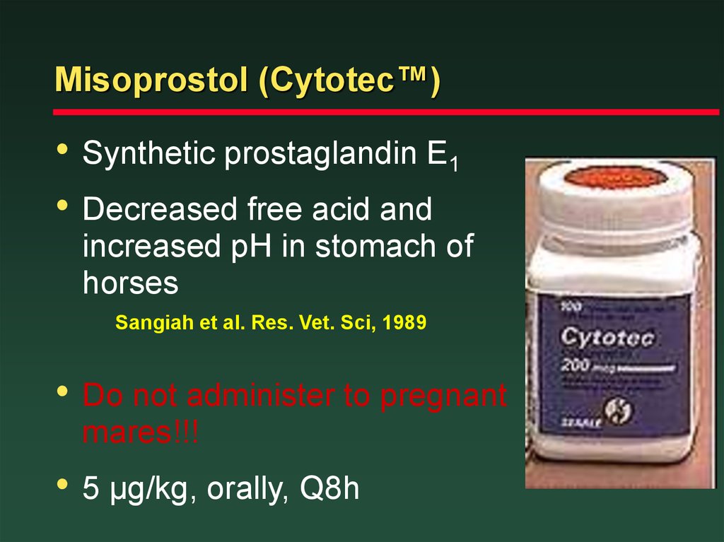 Misoprostol (Cytotec™)