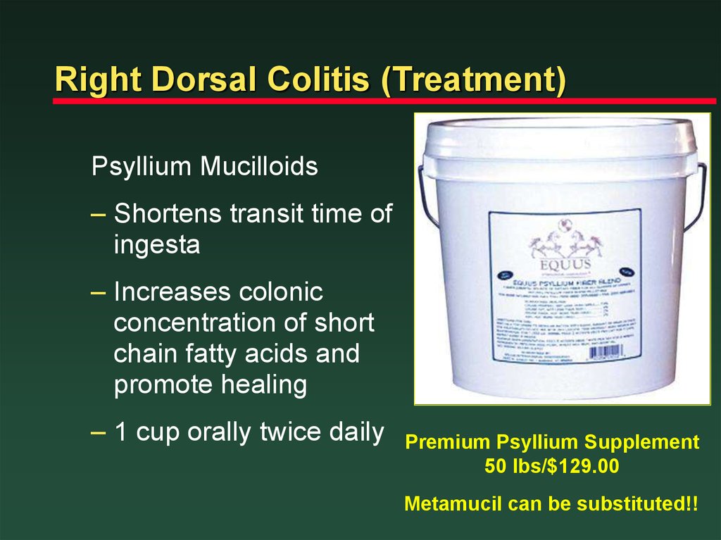 Right Dorsal Colitis (Treatment)
