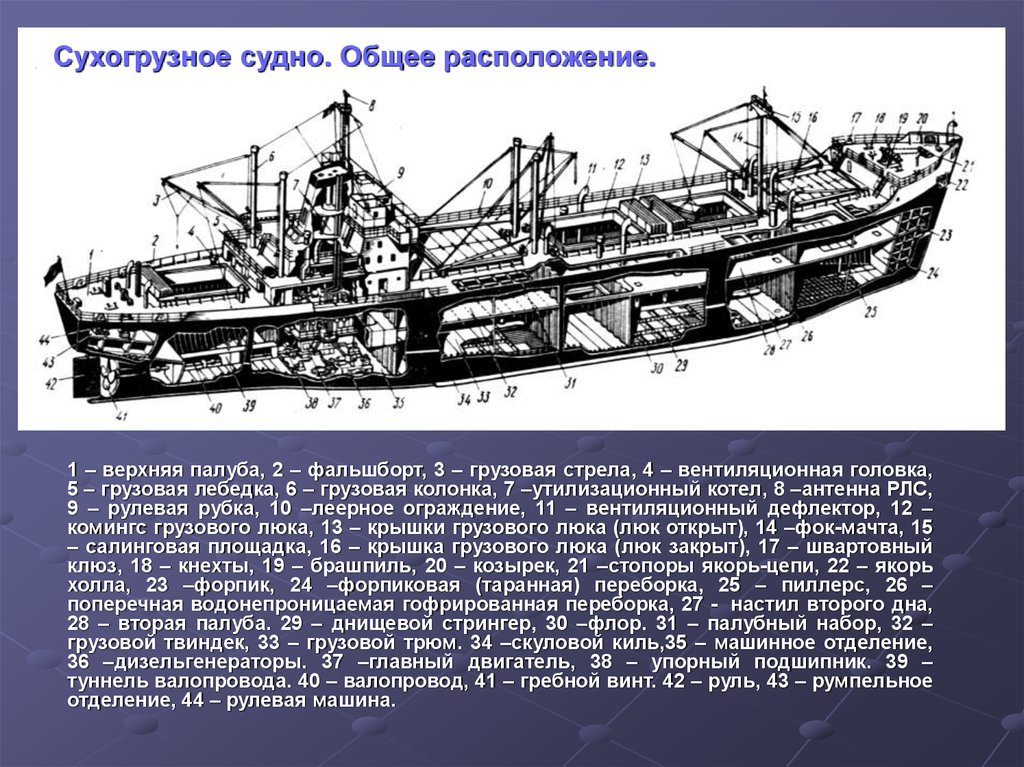 Виды судовых планов