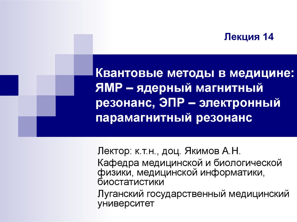 Курсовая работа по теме Поверхностный ядерный магнитный резонанс