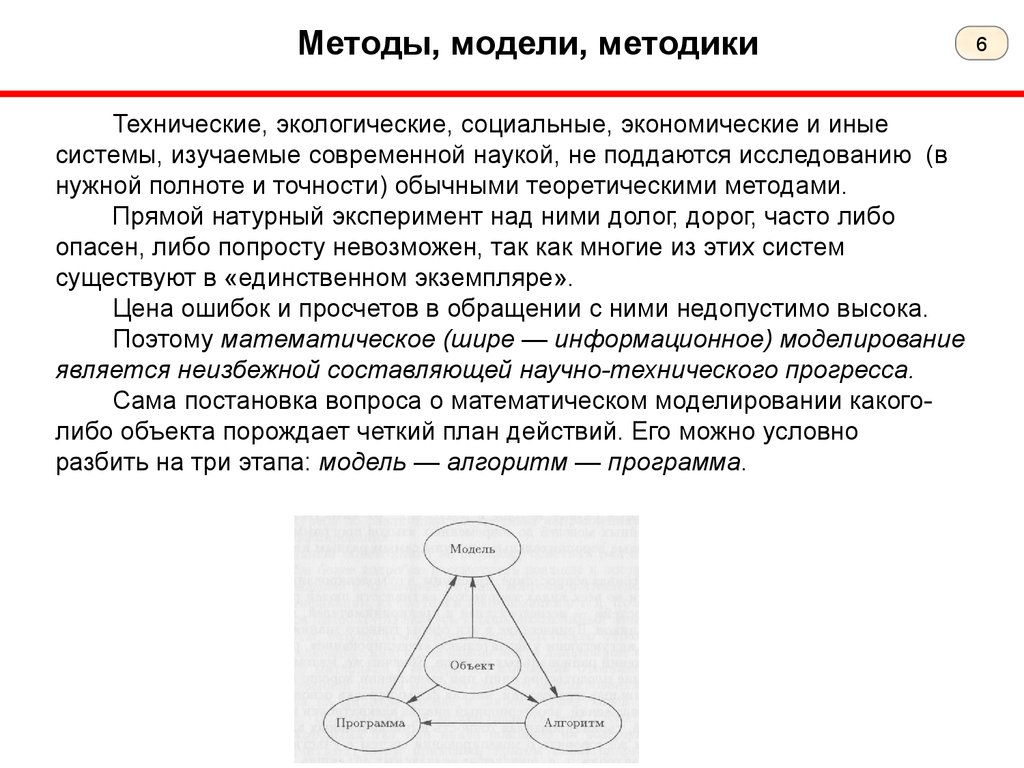 Методы технического моделирования