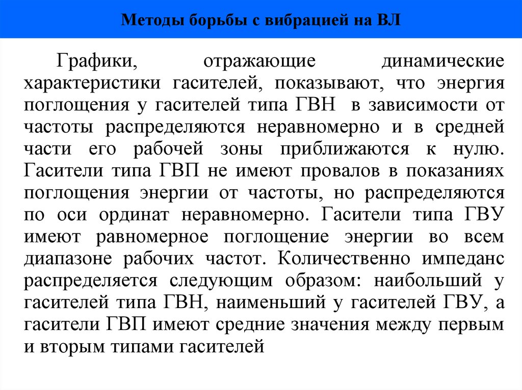 Методы борьбы с вибрацией на ВЛ