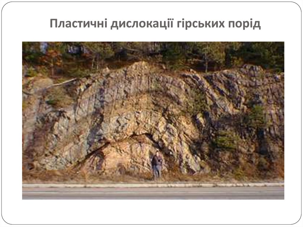 Пластичні дислокації гірських порід