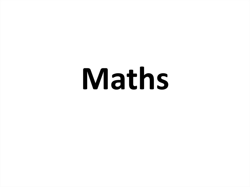 Maths