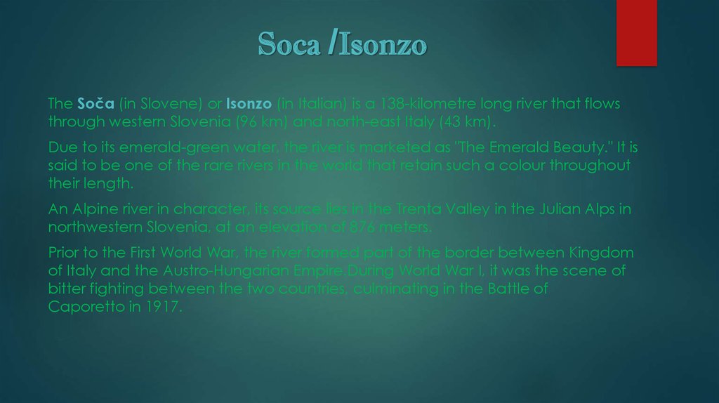 Soca /Isonzo