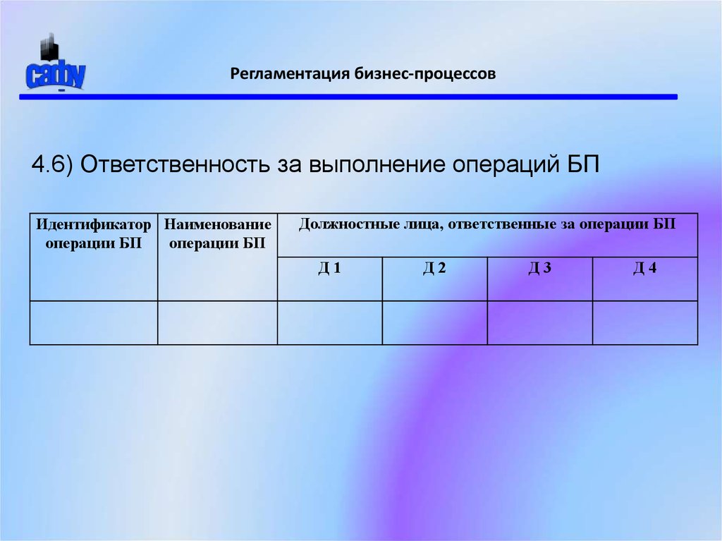 Регламентация