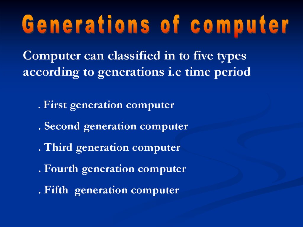 difference between 4th and 5th generation computer