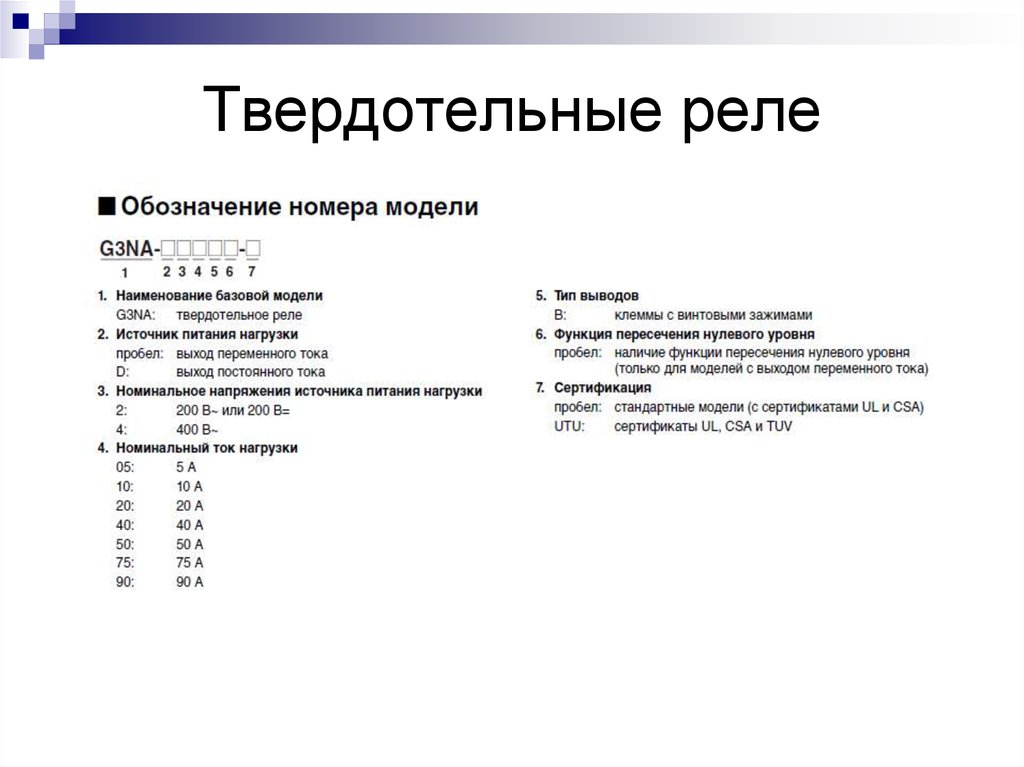 Твердотельные реле