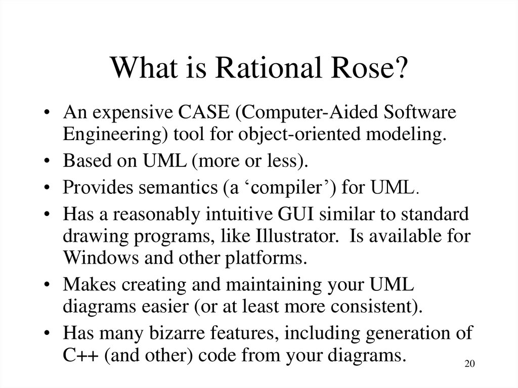 uml software rational rose