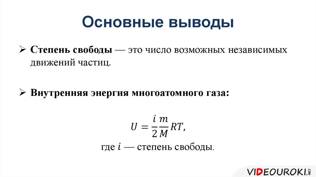 Основные выводы