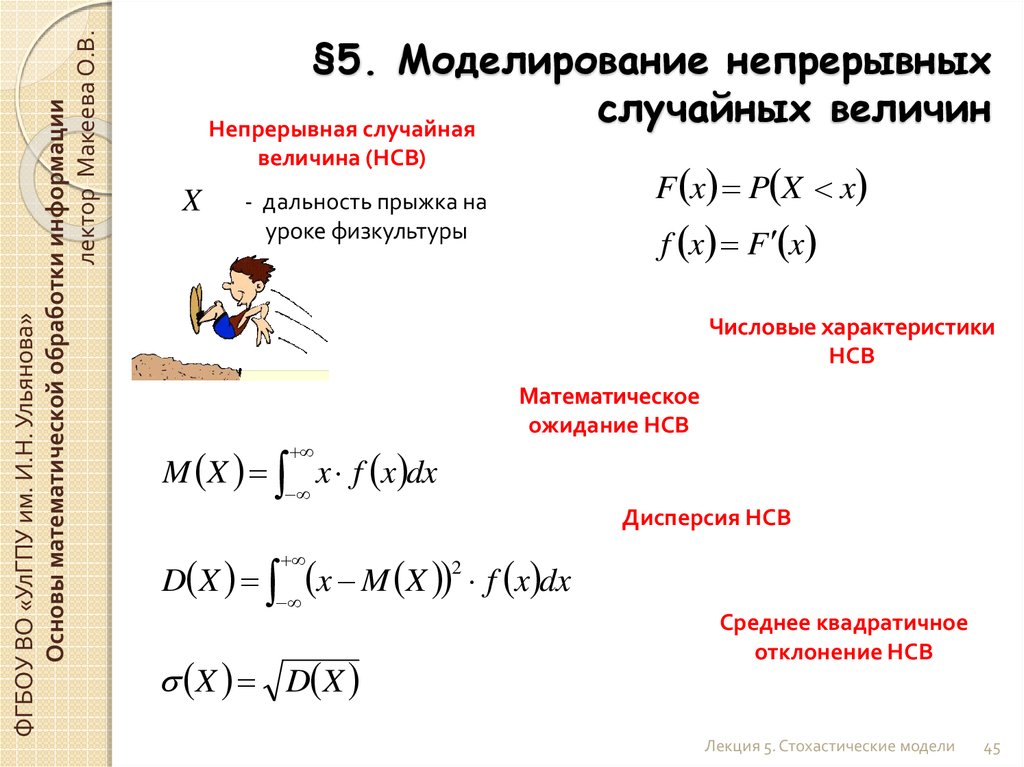 Модель использующая случайные величины