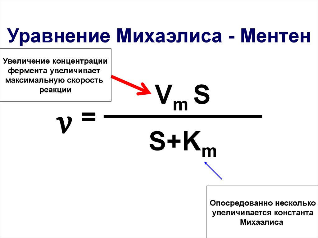 Схема михаэлиса ментен