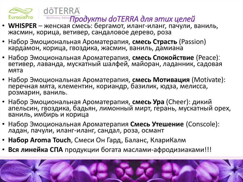 Компенсационный план doterra