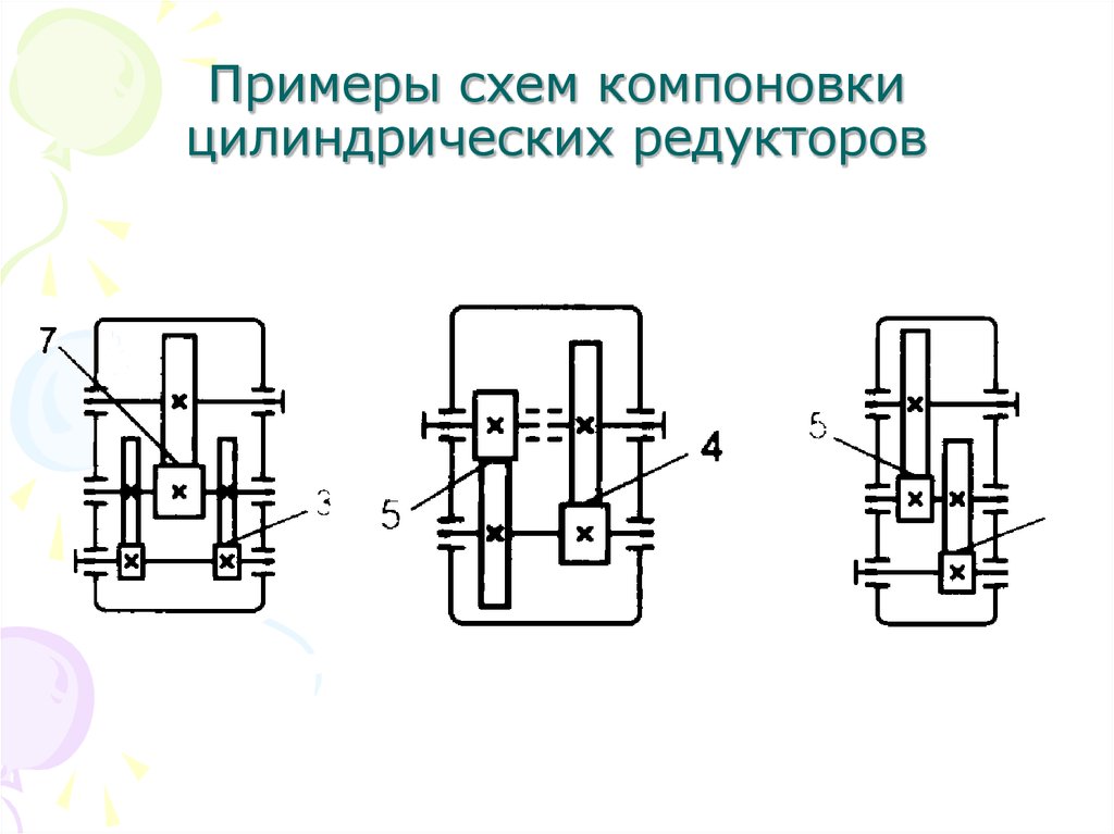 Компоновочная схема редуктора