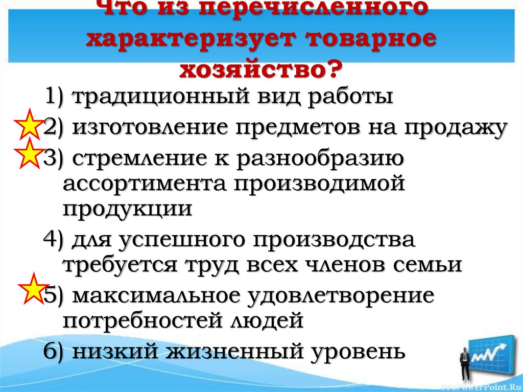 Что из перечисленного характеризует финансовый рынок. Что характеризует товарное хозяйство. Что из из перечисленного характеризует товарное хозяйство. Что из перечисленного характеризует мировое хозяйство. Что из перечисленного характеризует простое товарное производство.