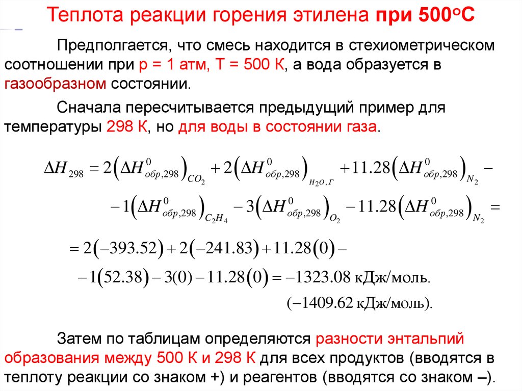 Тепло реакции