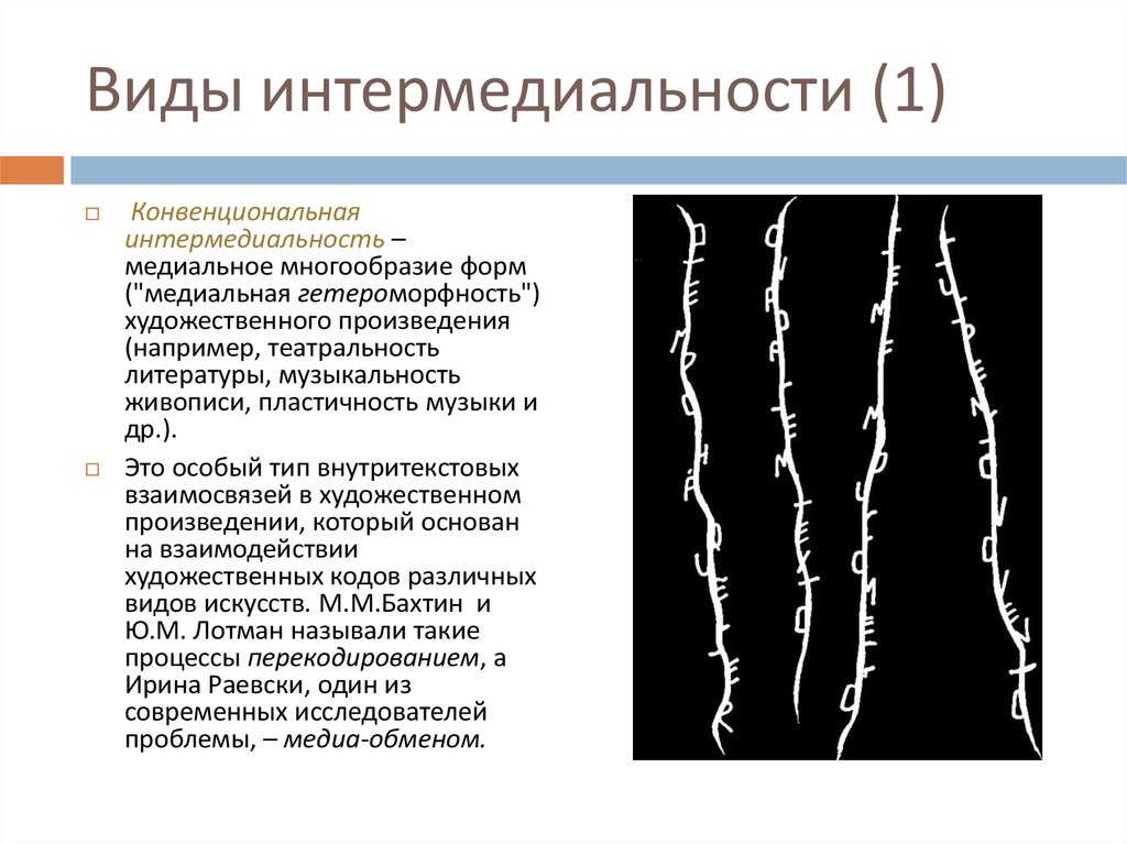 Виды интермедиальности (1)