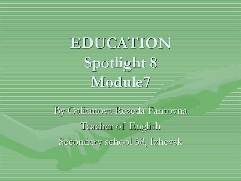 Spotlight 6 module 8d презентация