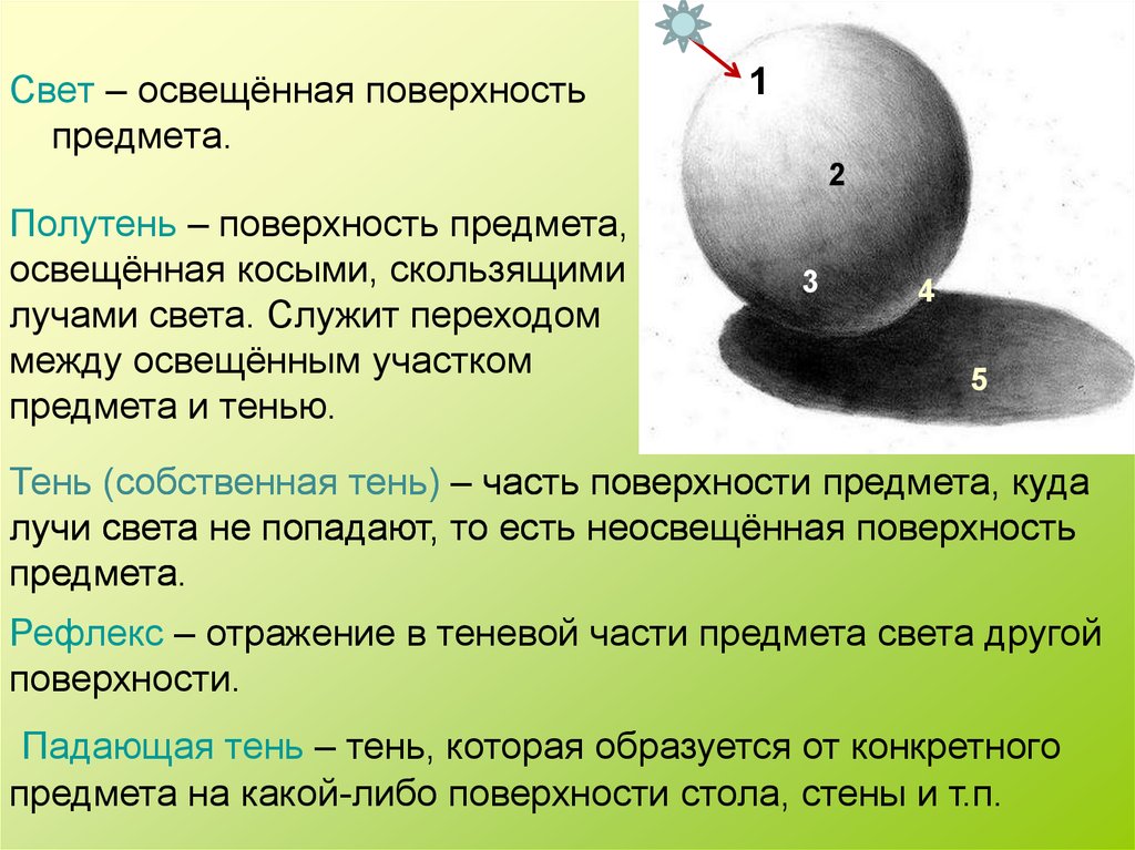 Тень полутень рисунок