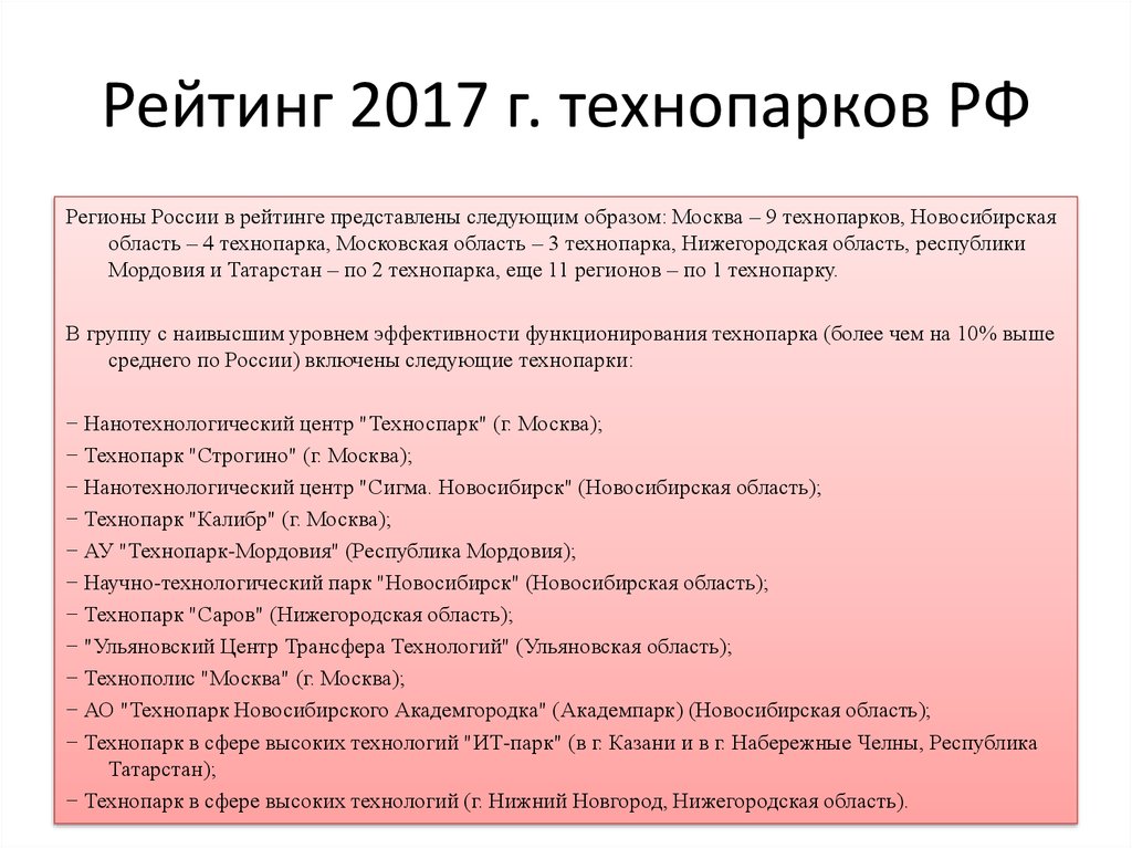 Списки 2017