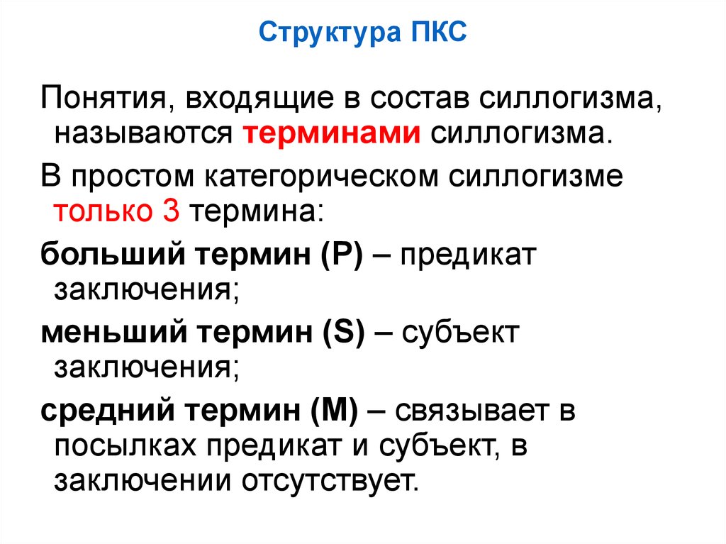 По схеме какой фигуры пкс построено рассуждение