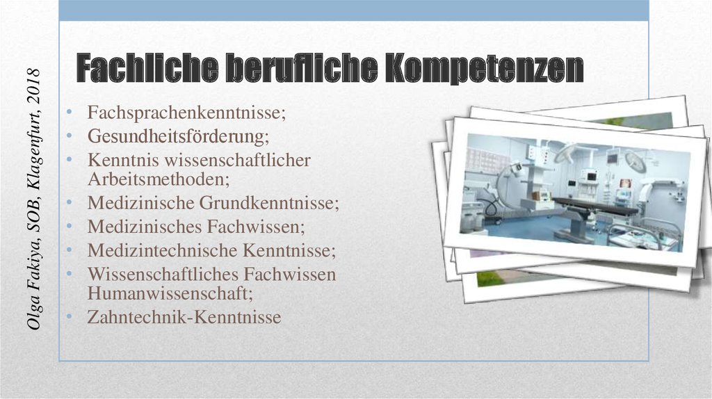 Fachliche berufliche Kompetenzen