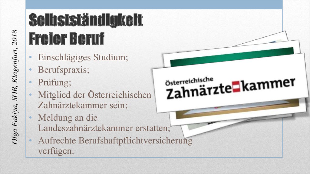 Selbstständigkeit Freier Beruf