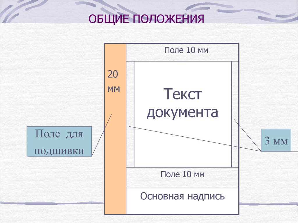 Общие требования к текстовым документам