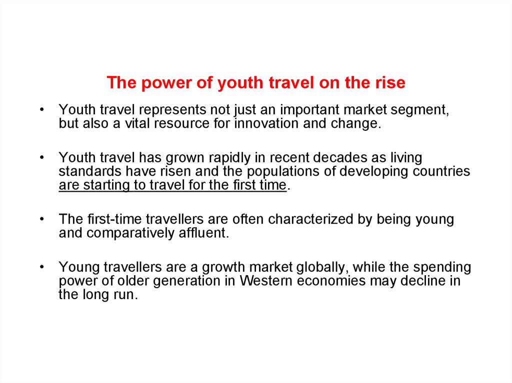 The power of youth travel on the rise
