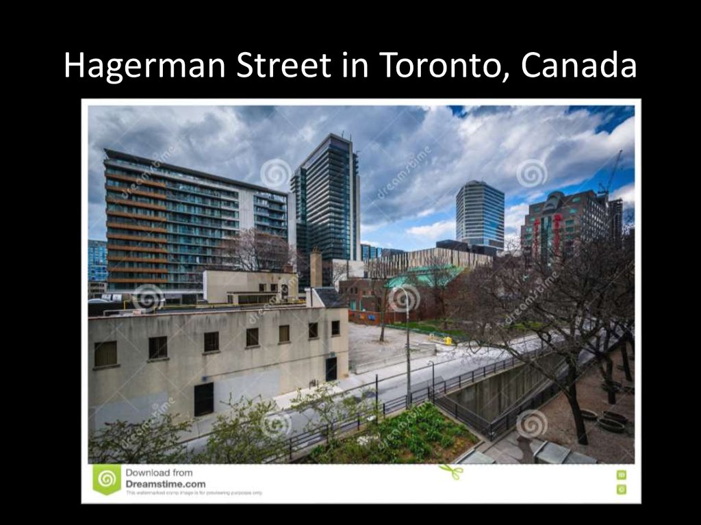 Hagerman Street in Toronto, Canada