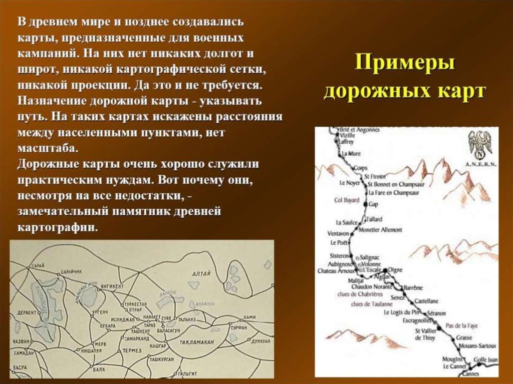 История географическая карта