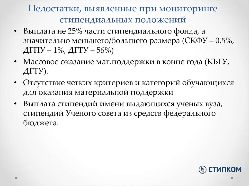 Положение компенсации. 25% Части стипендиального фонда ,предназначенного.