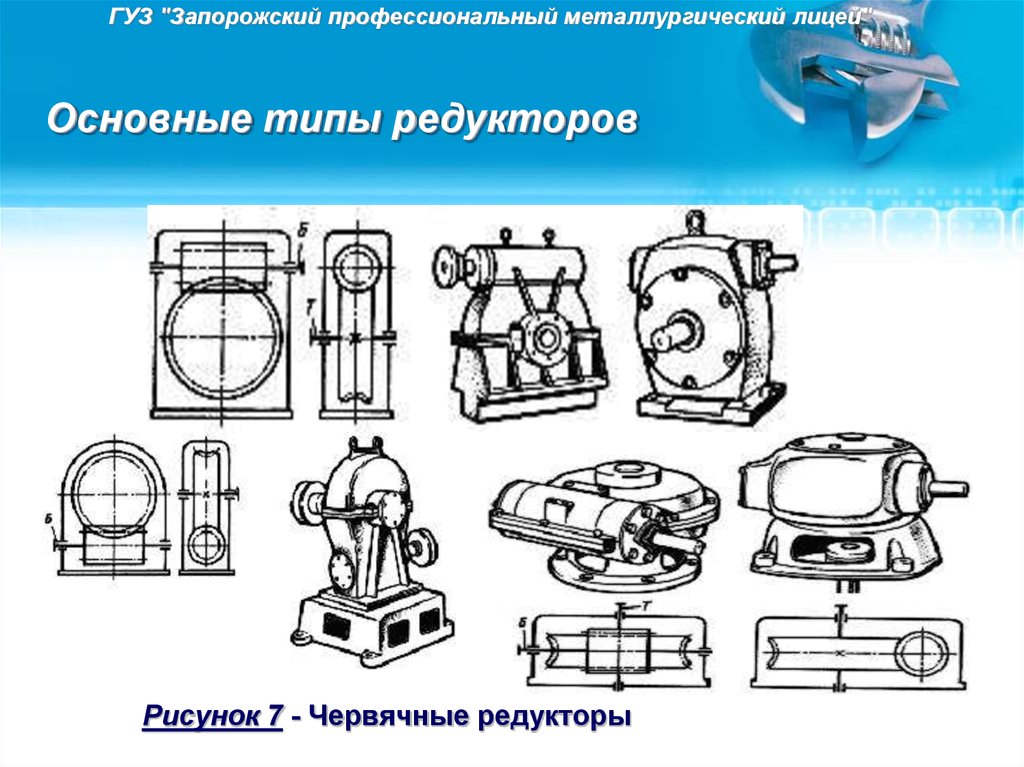 Основные схемы редукторов