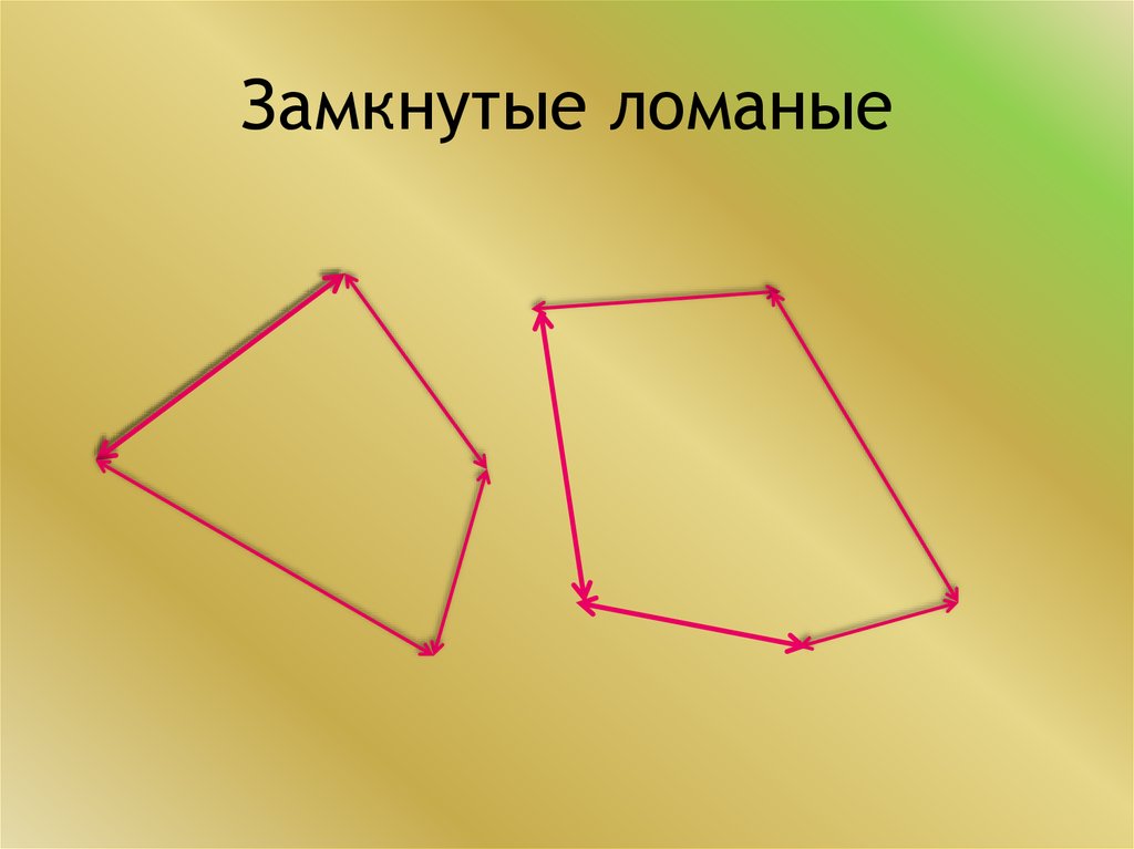 Начертите замкнутую ломаную