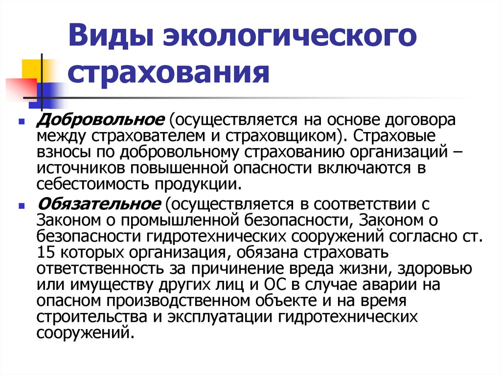 Окружающее обязательно. Виды экологического страхования. Экологическое страхование. Добровольное экологическое страхование. Страхование экологических рисков.