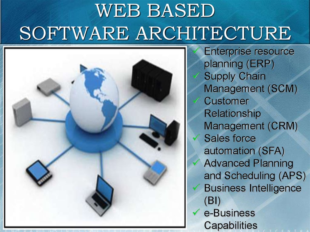 WEB BASED SOFTWARE ARCHITECTURE