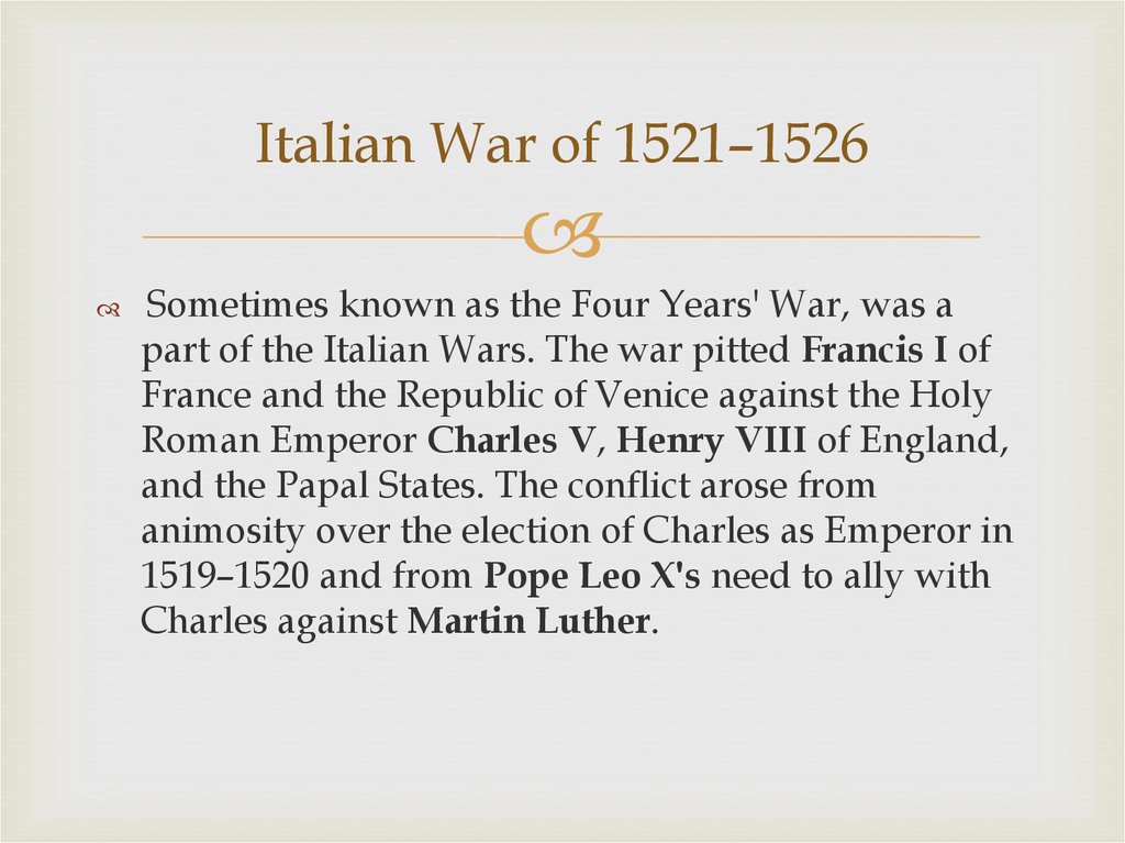 Italian War of 1521–1526