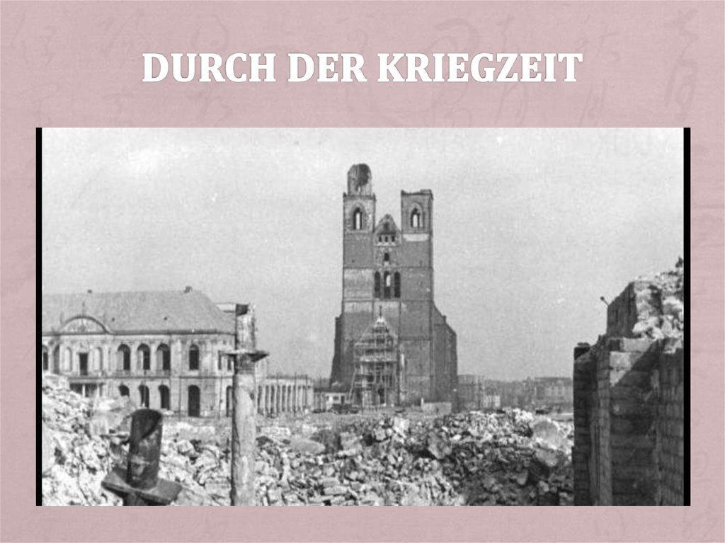 Durch der kriegzeit