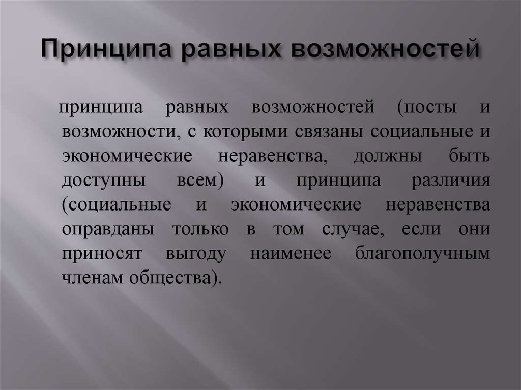 Принцип возможности. Принцип равных возможностей. Принцип равных экономических возможностей. Принцип равных возможностей в образовании. Принцип равных возможностей реализации.