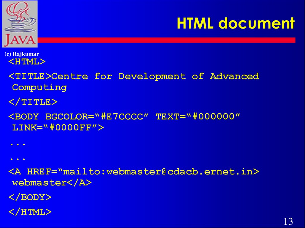 HTML document